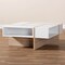 Baxton Studio Rasa Two-Tone White and Oak Finished Wood Coffee Table 159-10211 - alternate 4